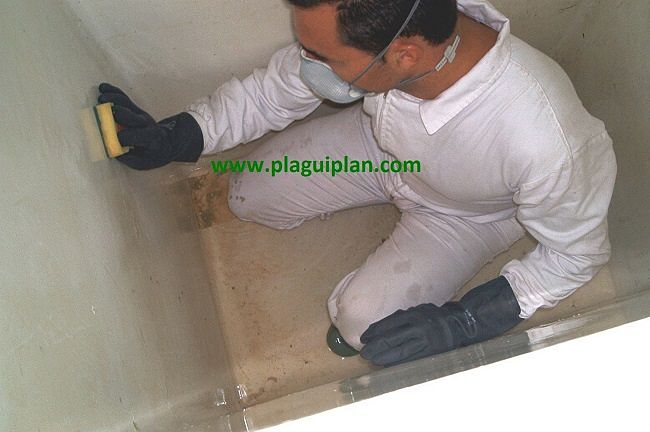 Limpieza, desinfección de depósitos y aljibes de agua