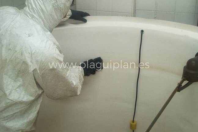 desinfectar un depósito de agua potable