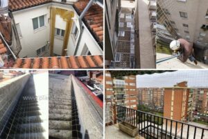 Redes anti palomas para edificio