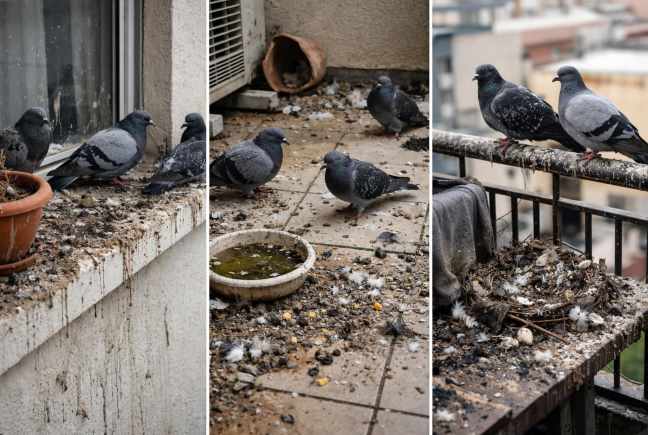 Problemas palomas terrazas balcones de viviendas